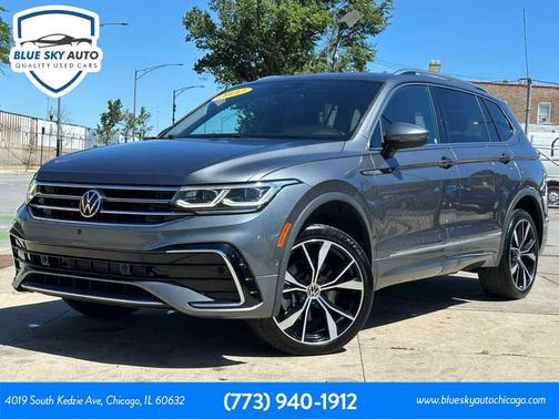 Platinum Gray Metallic 2022 Volkswagen Tiguan 2.0T SEL R-Line 4MOTION