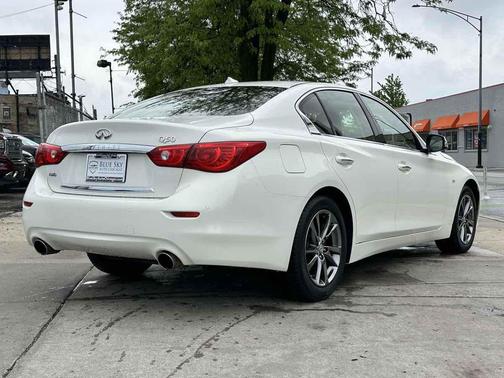 Moonlight White 2015 INFINITI Q50 Premium