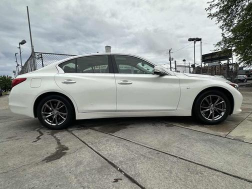 Moonlight White 2015 INFINITI Q50 Premium