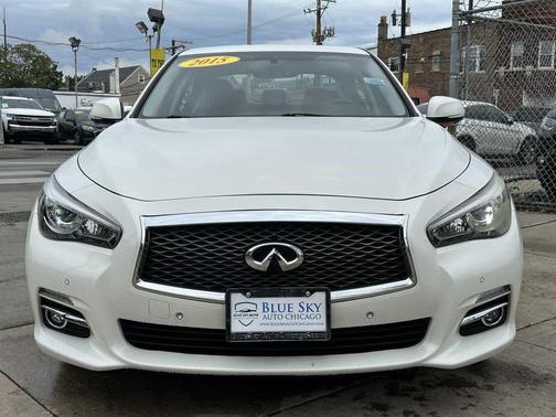 Moonlight White 2015 INFINITI Q50 Premium