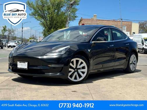 Solid Black 2020 Tesla Model 3 Standard Range Plus