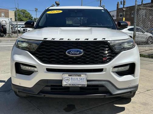 Star White Metallic Tri-Coat 2020 Ford Explorer ST