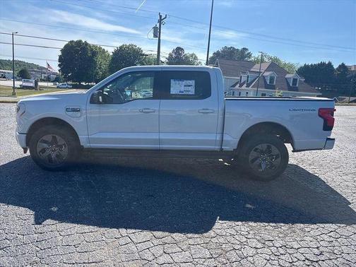 Space White Metallic 2025 Ford F-150 Lightning Flash