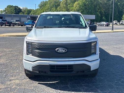 Space White Metallic 2025 Ford F-150 Lightning Flash