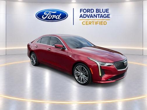 Radiant Red 2023 Cadillac CT4 Premium Luxury