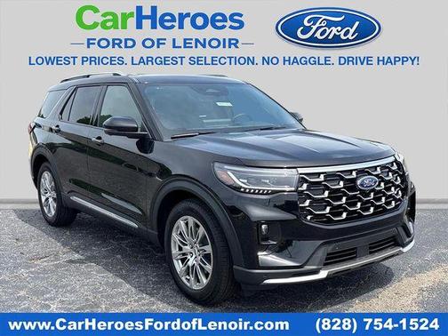 Agate Black Metallic 2026 Ford Explorer Platinum