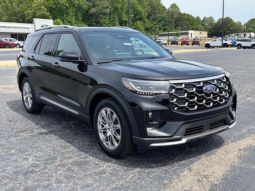 Agate Black Metallic 2026 Ford Explorer Platinum