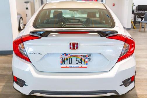 White 2021 Honda Civic LX