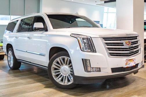 Crystal White Tri-Coat 2016 Cadillac Escalade ESV Platinum