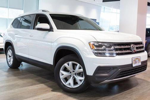 Pure White 2018 Volkswagen Atlas 3.6L Launch Edition SUV