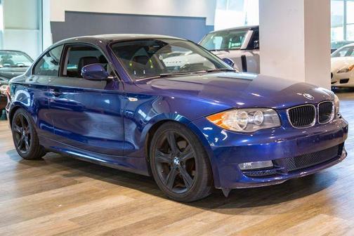 Blue 2011 BMW 128 i