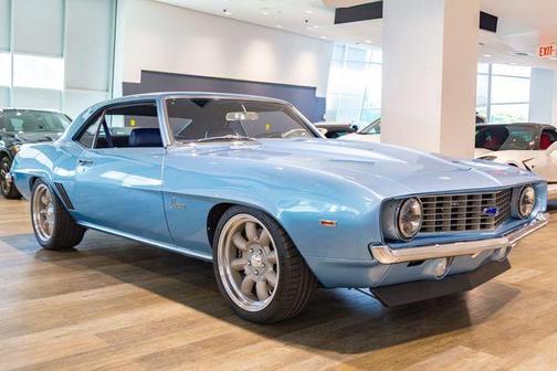 Blue 1969 Chevrolet Camaro RESTO-MOD