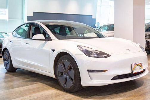 Pearl White Multi 2021 Tesla Model 3 Standard Range Plus