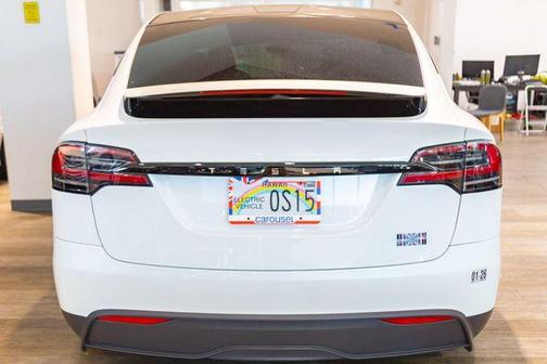 Pearl White Multi 2023 Tesla Model X Plaid