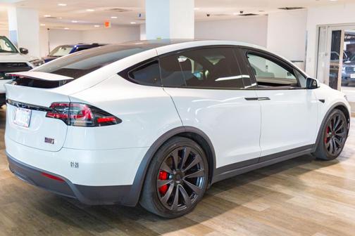 Pearl White Multi 2023 Tesla Model X Plaid
