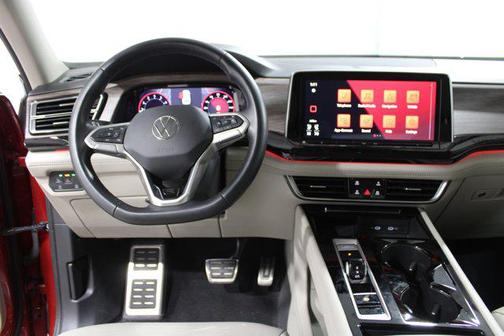 Aurora Red Metallic 2024 Volkswagen Atlas 2.0T SEL Premium R-Line 4MOTION