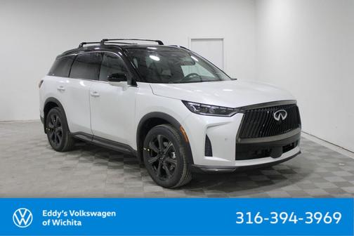 Radiant White/Black Obsidian 2026 INFINITI QX60 AUTOGRAPH