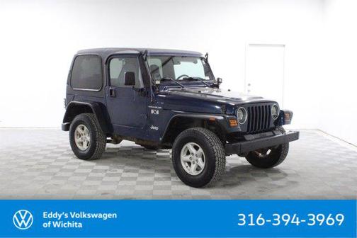 Blue 2002 Jeep Wrangler X