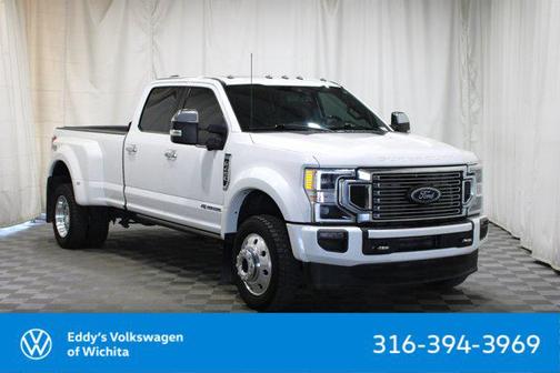 Star White Metallic Tri-Coat 2022 Ford F-450 Platinum