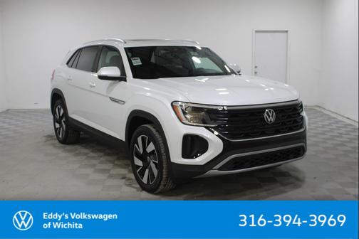 Opal White Pearl 2026 Volkswagen Atlas Cross Sport 2.0T SE w/Technology 4MOTION