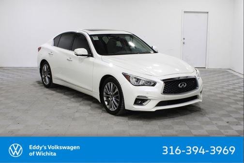Majestic White 2023 INFINITI Q50 3.0t LUXE