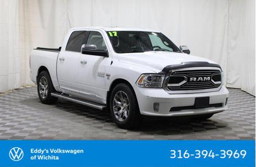 Bright White Clearcoat 2017 RAM 1500 Limited Crew Cab 4x4 5'7' Box