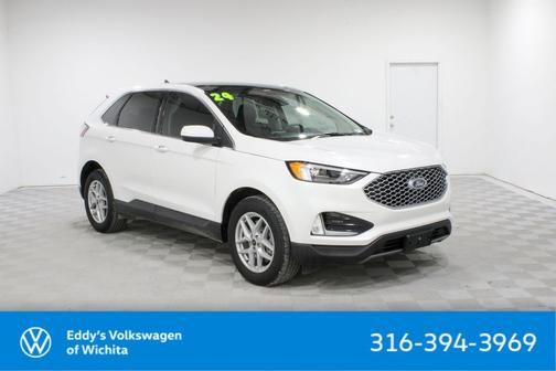 Star White Metallic Tri-Coat 2024 Ford Edge SEL
