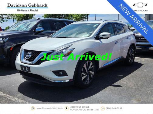 Pearl White 2017 Nissan Murano Platinum