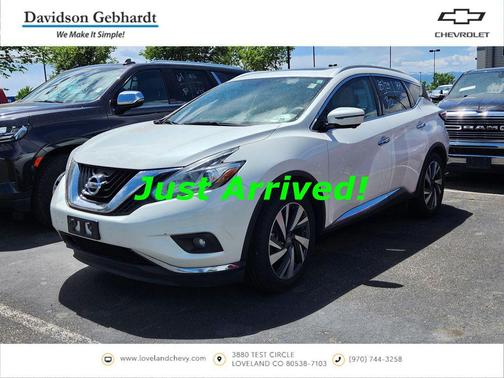 Pearl White 2017 Nissan Murano Platinum