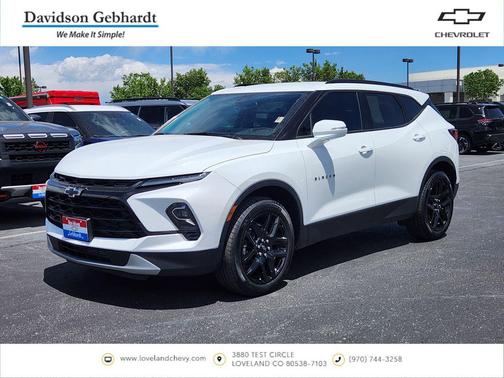 Summit White 2024 Chevrolet Blazer 3LT