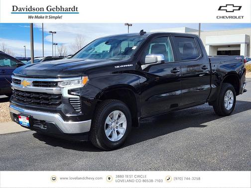 Black 2025 Chevrolet Silverado 1500 LT