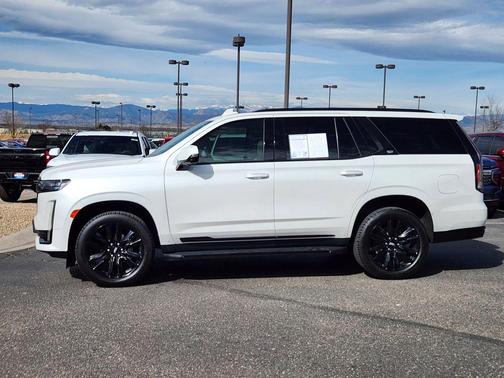 Crystal White Tricoat 2021 Cadillac Escalade Sport Platinum