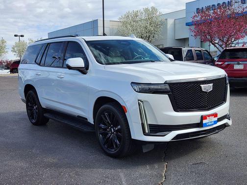 Crystal White Tricoat 2021 Cadillac Escalade Sport Platinum