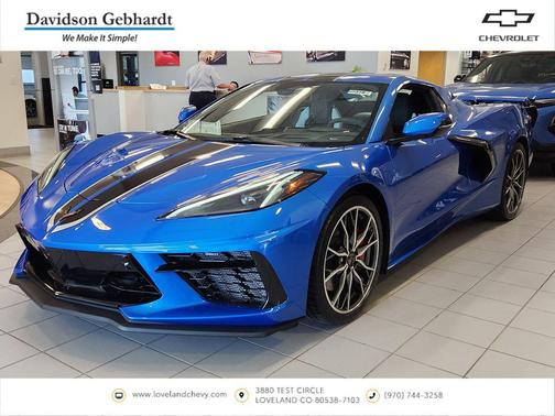 Riptide Blue Metallic 2026 Chevrolet Corvette Stingray w/2LT