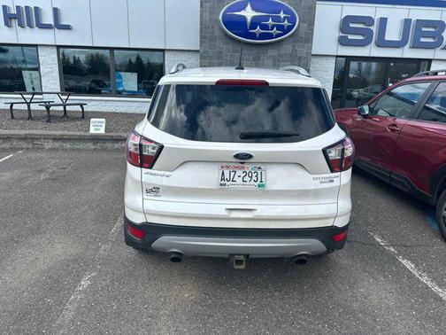 White Platinum Metallic Tri-Coat 2018 Ford Escape Titanium
