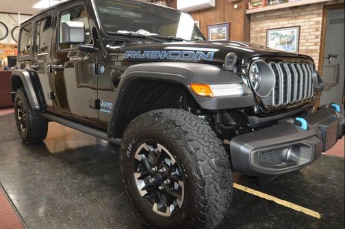 Black 2025 Jeep Wrangler 4xe Rubicon