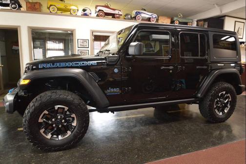 Black 2025 Jeep Wrangler 4xe Rubicon