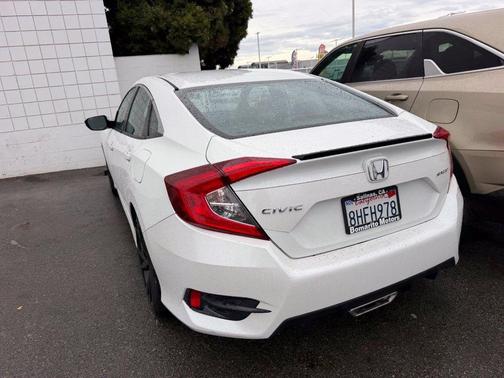 White 2019 Honda Civic Sport