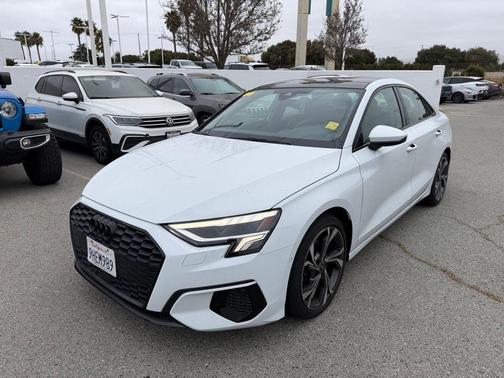 Glacier White Metallic 2023 Audi A3 40 Premium