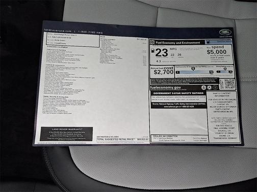 2026 Land Rover Range Rover Velar P250 S