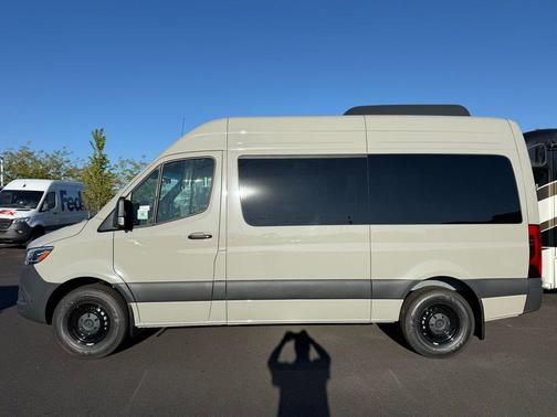 Stone Gray 2025 Mercedes-Benz Sprinter 2500 Passenger 144 WB