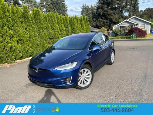 Blue 2019 Tesla Model X 100D Sport Utility 4D