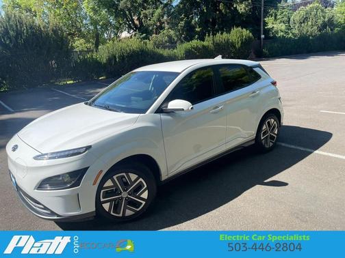 White 2023 Hyundai KONA EV SE Sport Utility 4D