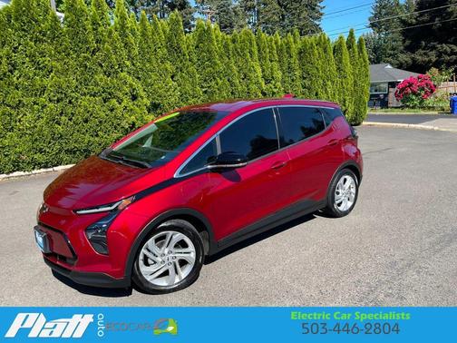 Red 2022 Chevrolet Bolt EV 1LT Hatchback 4D