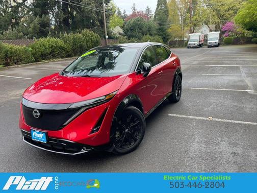 Red 2023 Nissan ARIYA Empower+ Sport Utility 4D