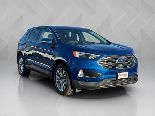 Blue Metallic 2024 Ford Edge Titanium