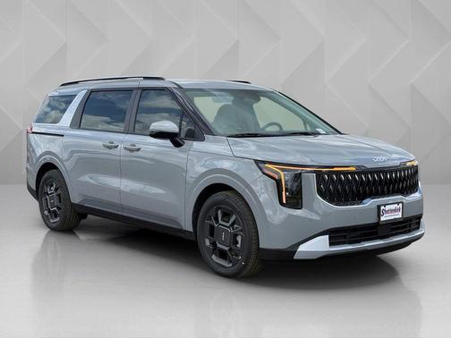 Silver 2026 Kia Carnival Hybrid EX