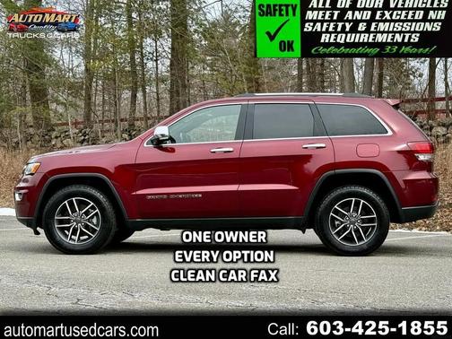 Burgundy 2021 Jeep Grand Cherokee Limited
