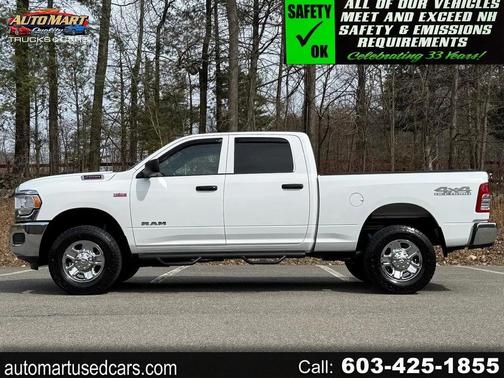 White 2021 RAM 2500 Tradesman Crew Cab 4x4 6'4' Box
