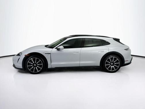 Grey 2021 Porsche Taycan Turbo S